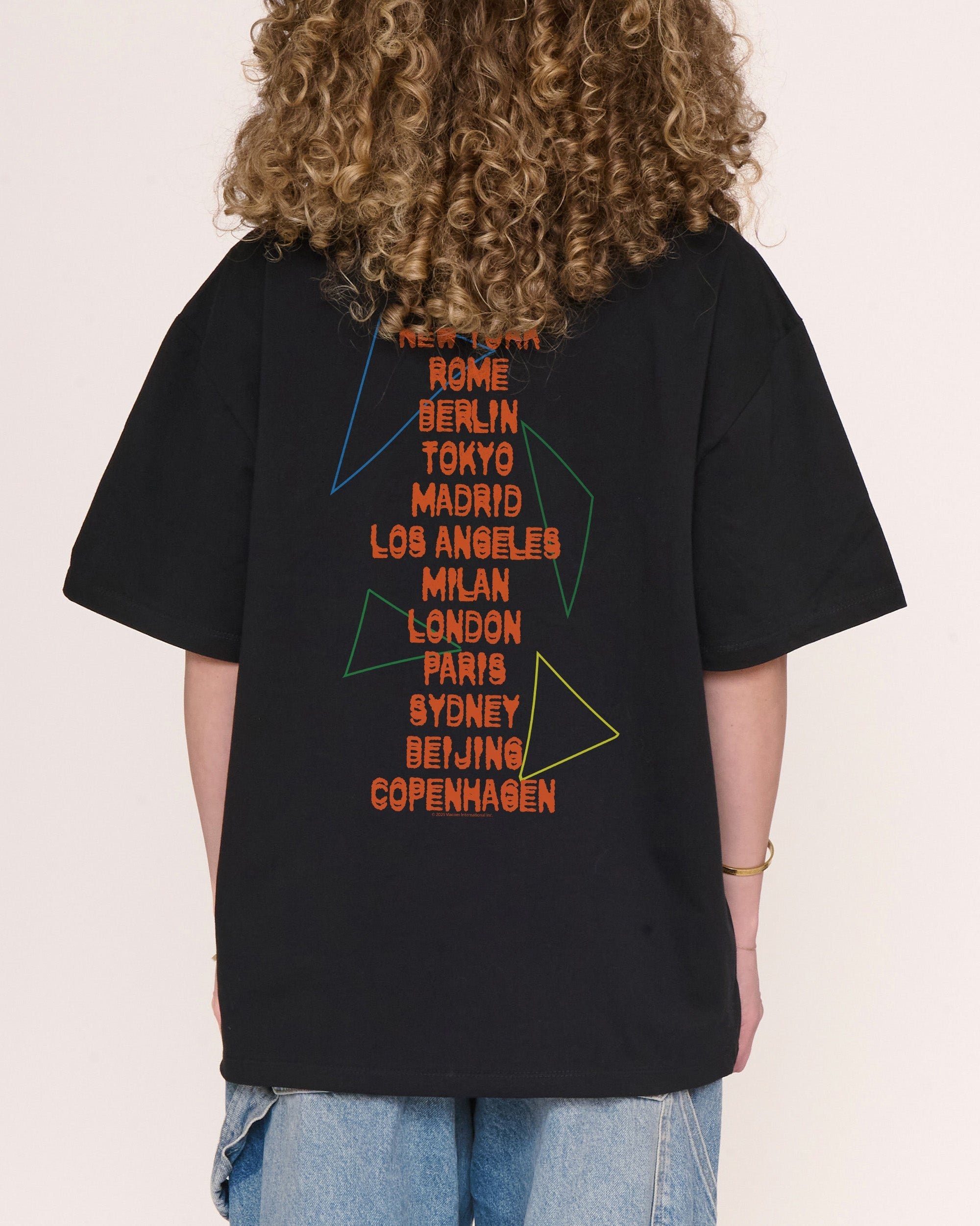 MTV World Tour Oversized Graphic T-Shirt Unisex 90s Boxy Fit 100% Combed Cotton