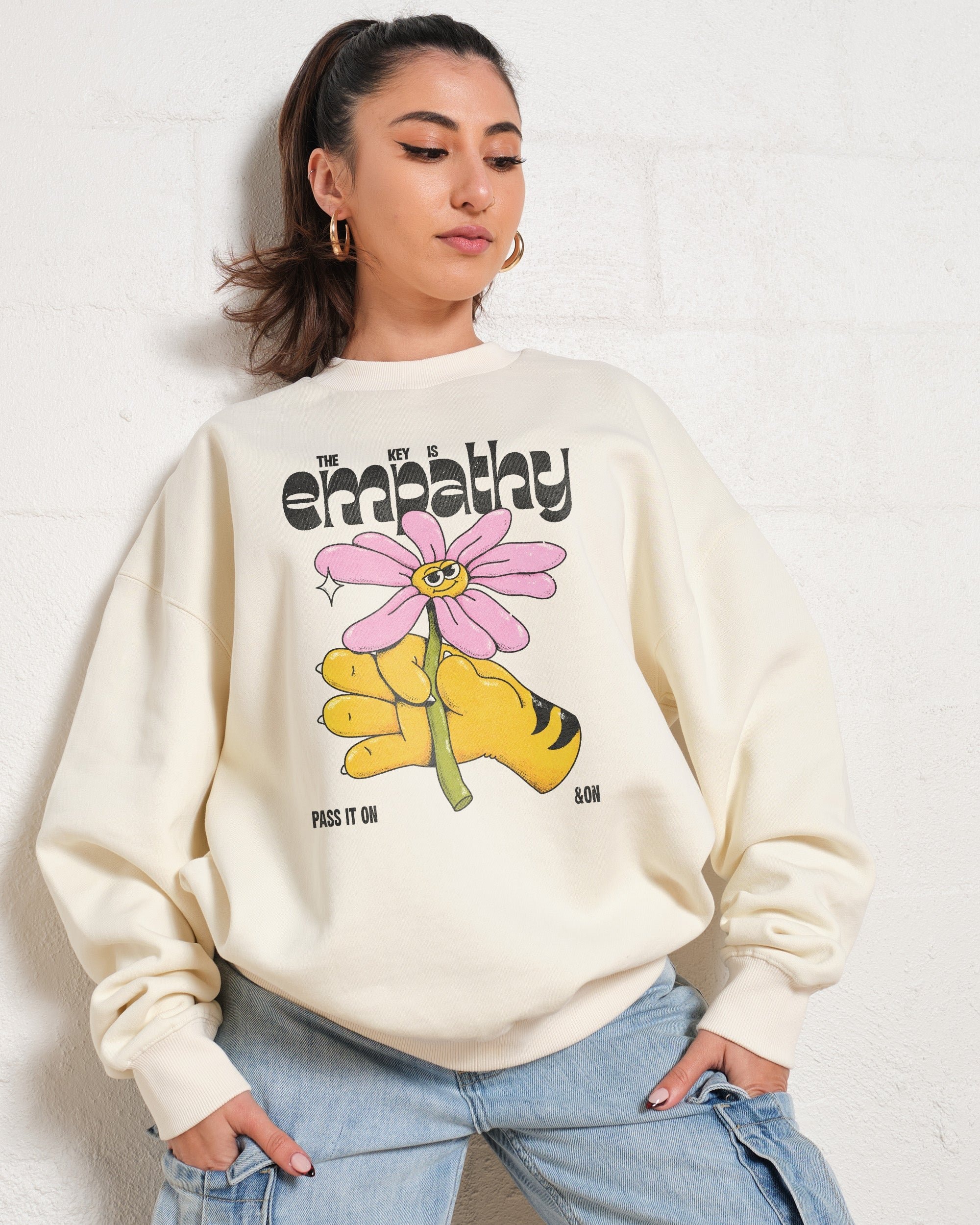 Empathy Unisex Graphic Sweatshirt 80% Cotton 340gsm Thick Fabric