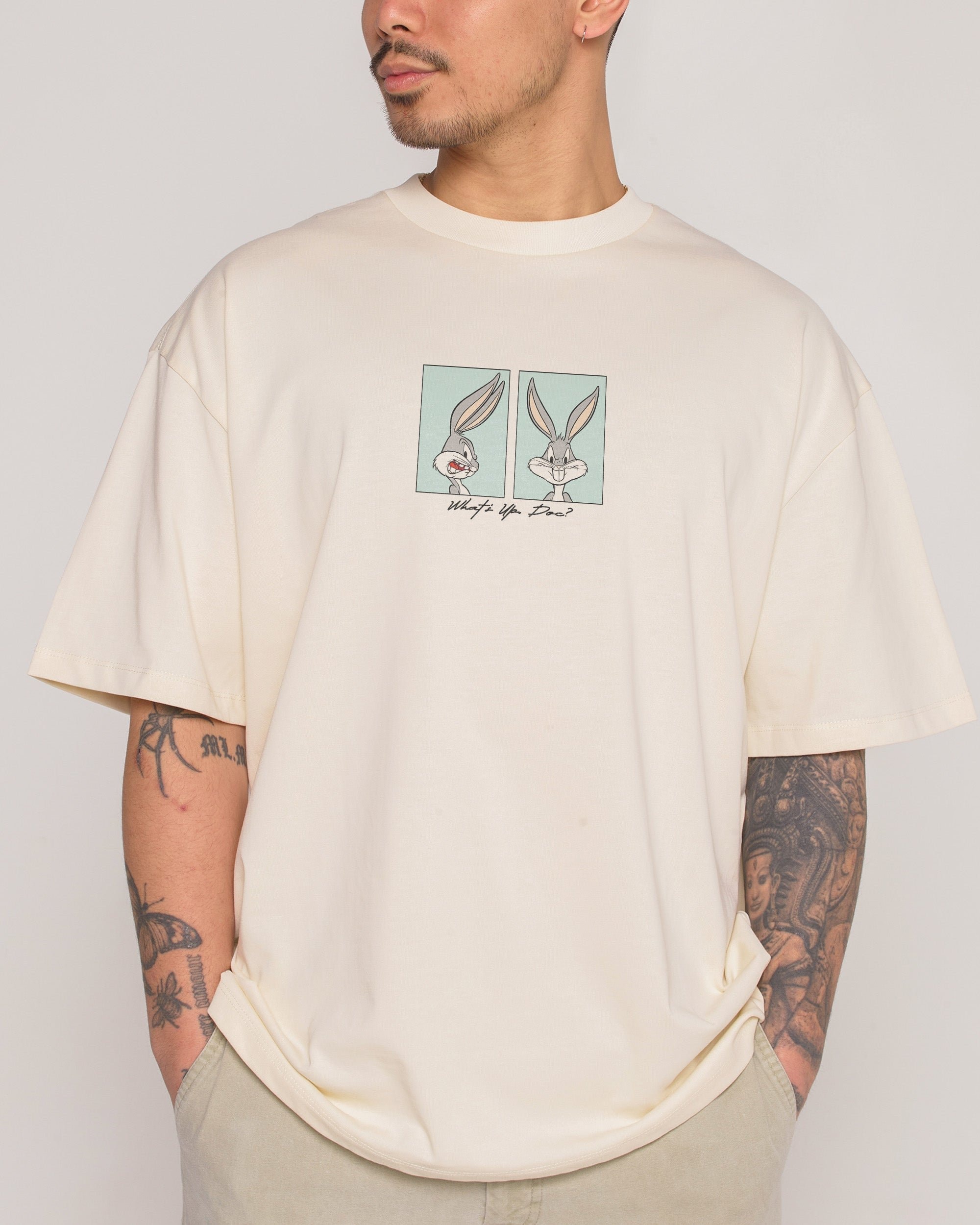 What's up, Doc? Looney Tunes Oversized Graphic Tee - Unisex 100% Combed Cotton