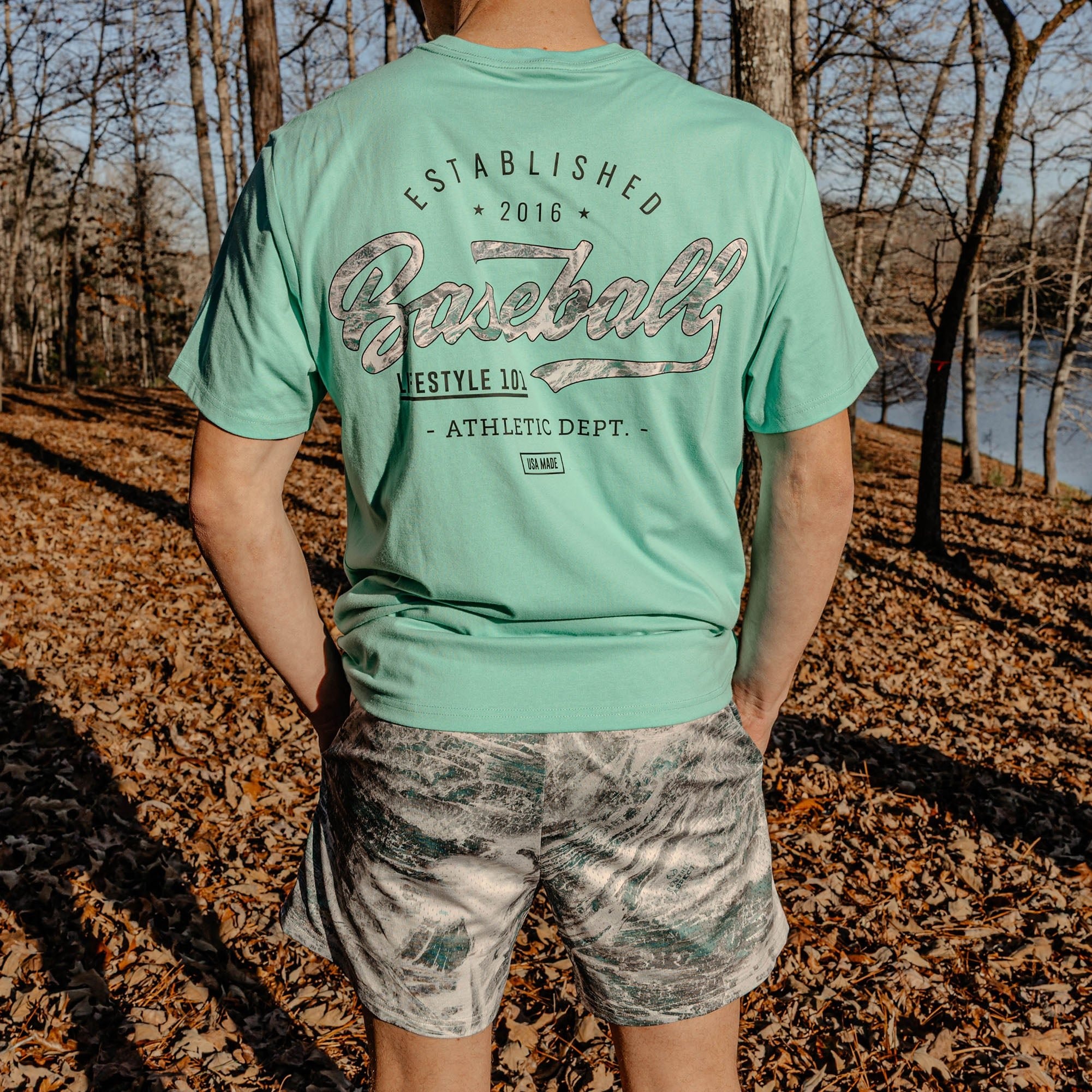 Realtree Aspect Shorts - Arctic Camo Mesh Athletic Shorts for Men