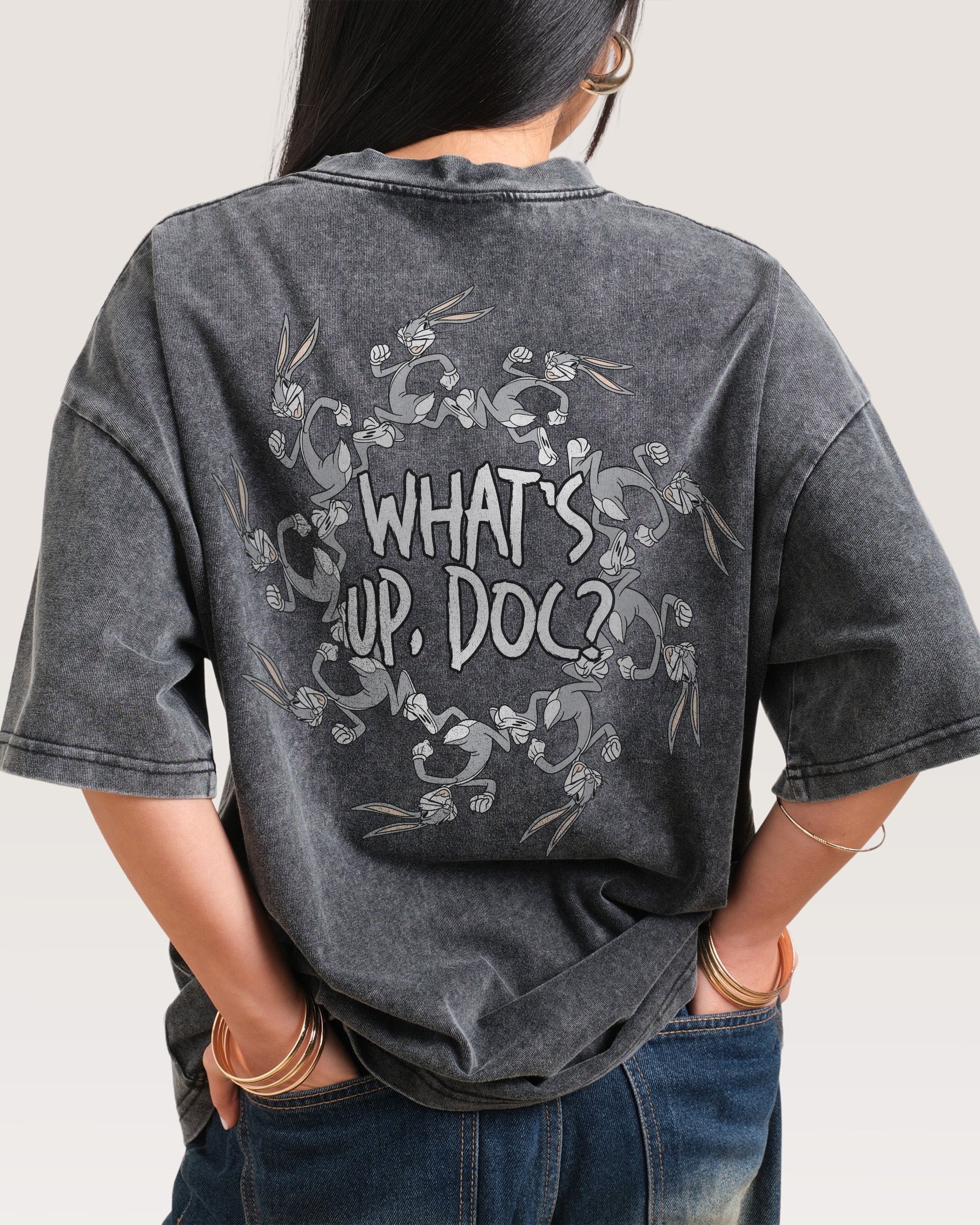 What's up, Doc? Looney Tunes Oversized Graphic Tee - Unisex 100% Combed Cotton