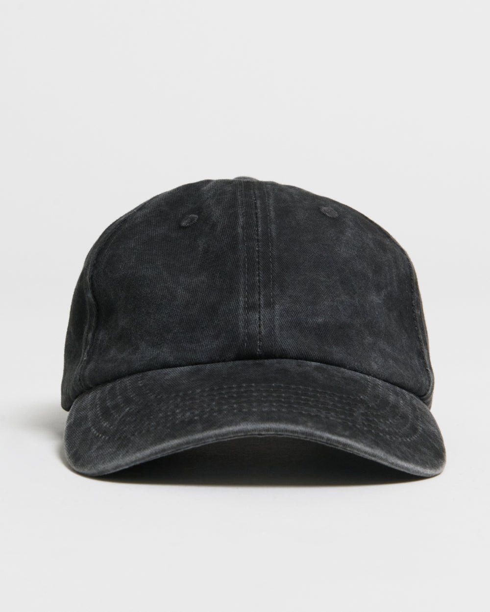Essential Black Washed Cotton Hat - Breathable Adjustable Acid Wash Cap