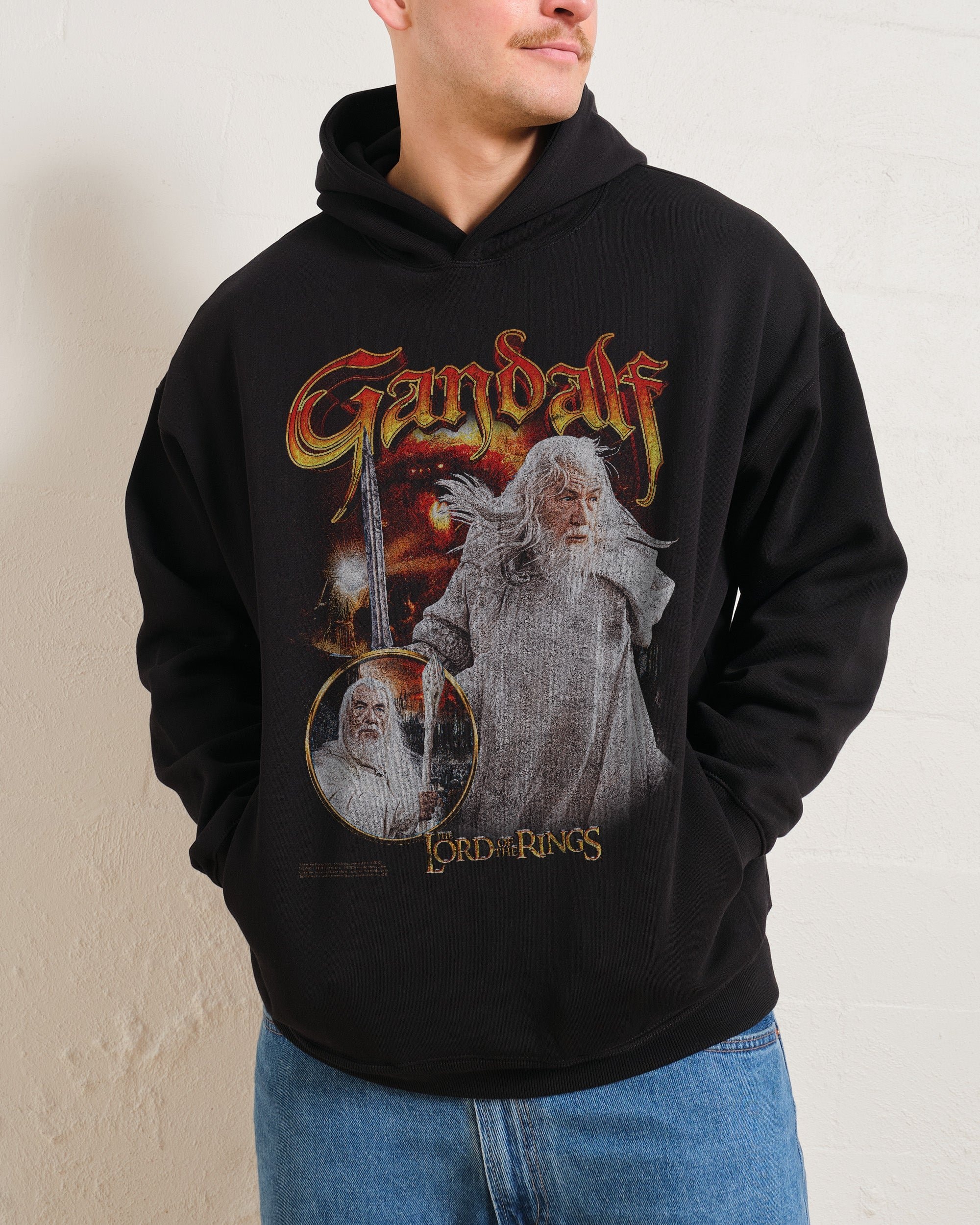 Gandalf the White Lord of the Rings Unisex Hoodie - Premium 340gsm Cotton Poly Blend