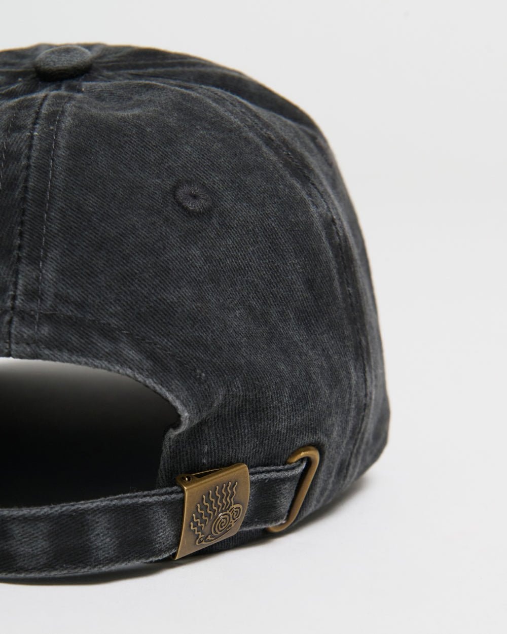 Essential Black Washed Cotton Hat - Breathable Adjustable Acid Wash Cap
