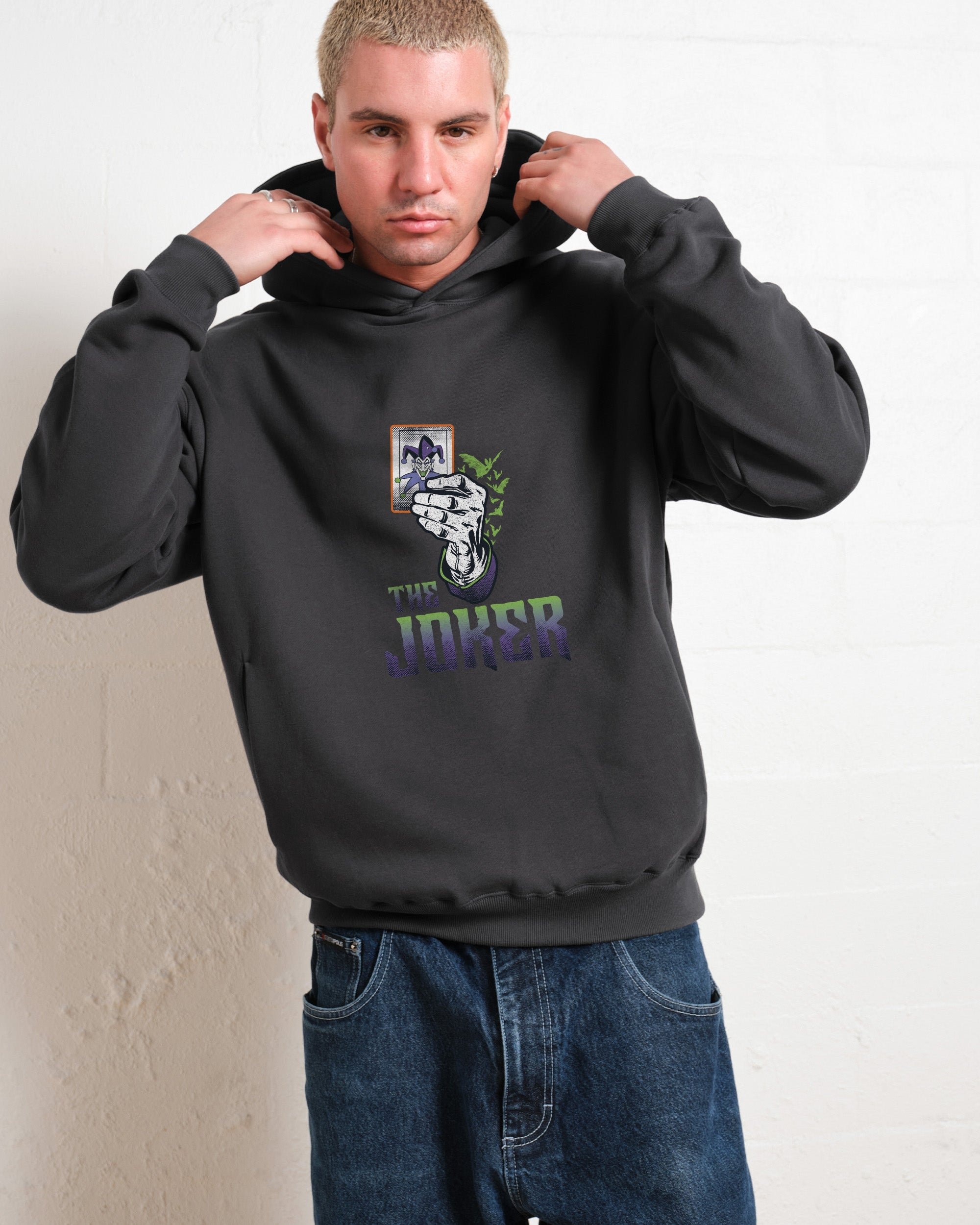 Joker Arkham Asylum Unisex Hoodie - Premium 340gsm Cotton Poly Blend Boxy Fit