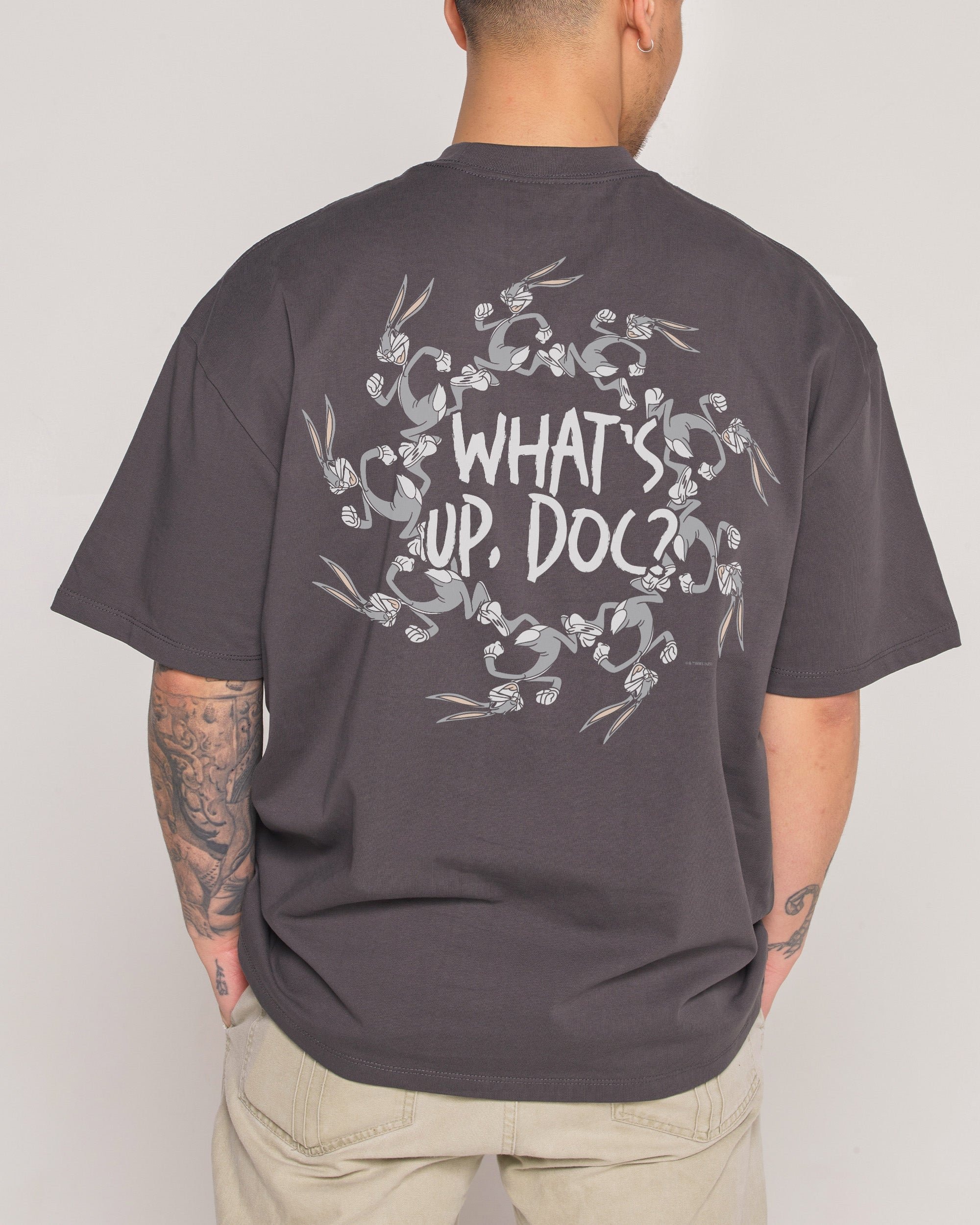 What's up, Doc? Looney Tunes Oversized Graphic Tee - Unisex 100% Combed Cotton