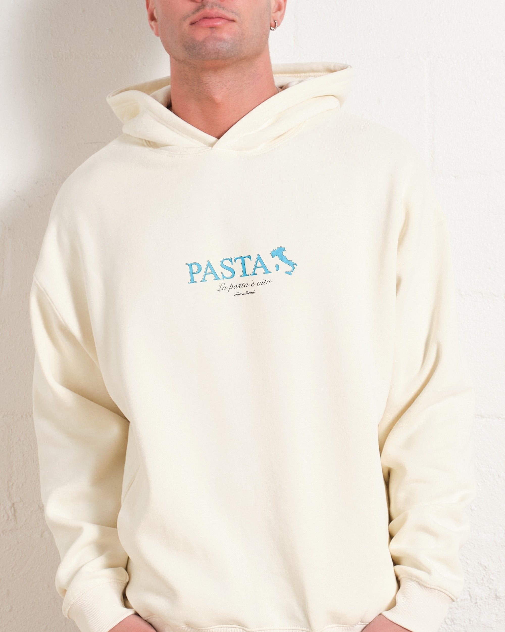 Pasta Is Life Unisex Hoodie - 90s Boxy Fit 340gsm Cotton Polyester