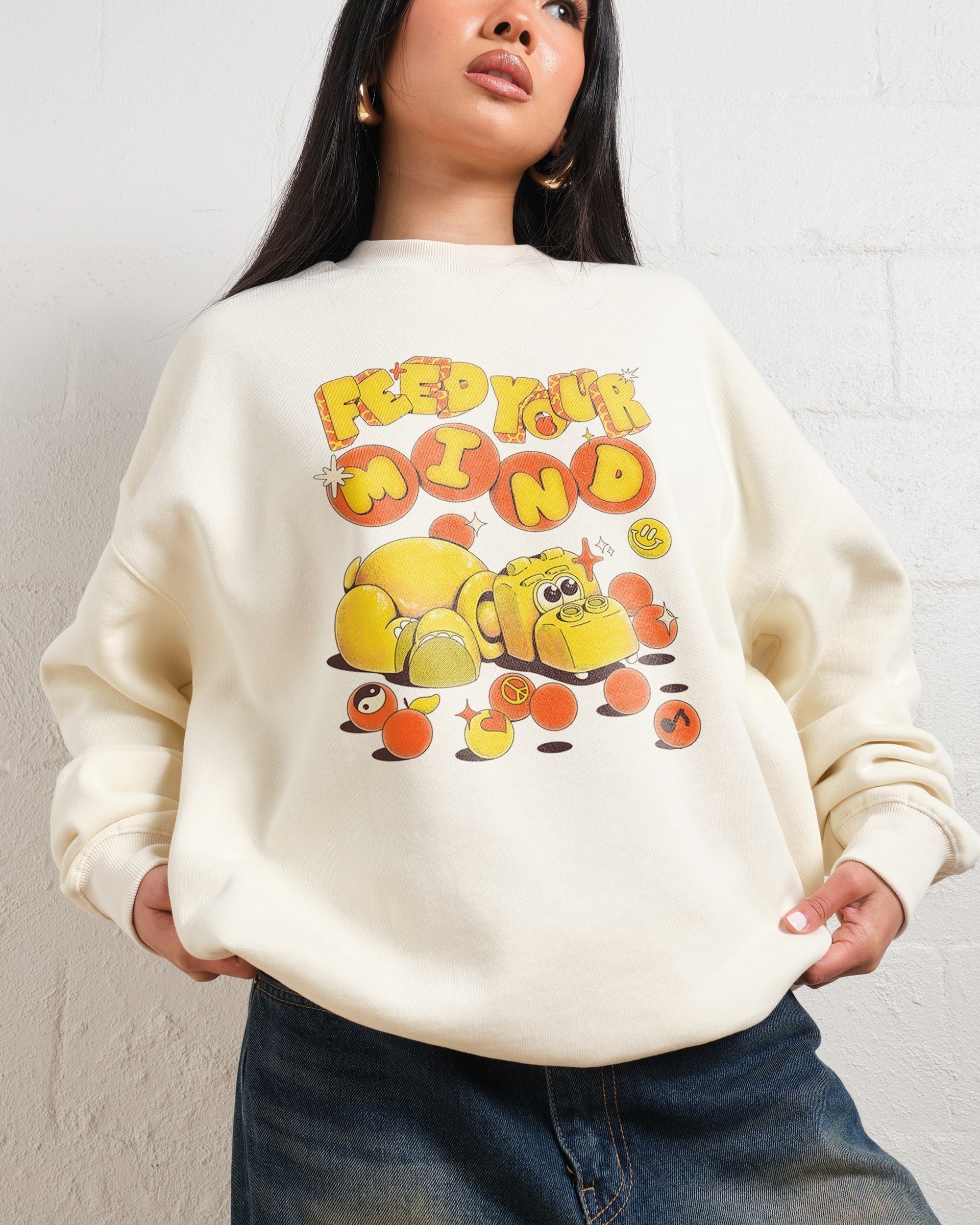 Feed Your Mind Unisex Graphic Sweatshirt 80% Cotton 340gsm My Sunbeam